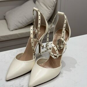 Valentino Cream Studded Women's Heels
